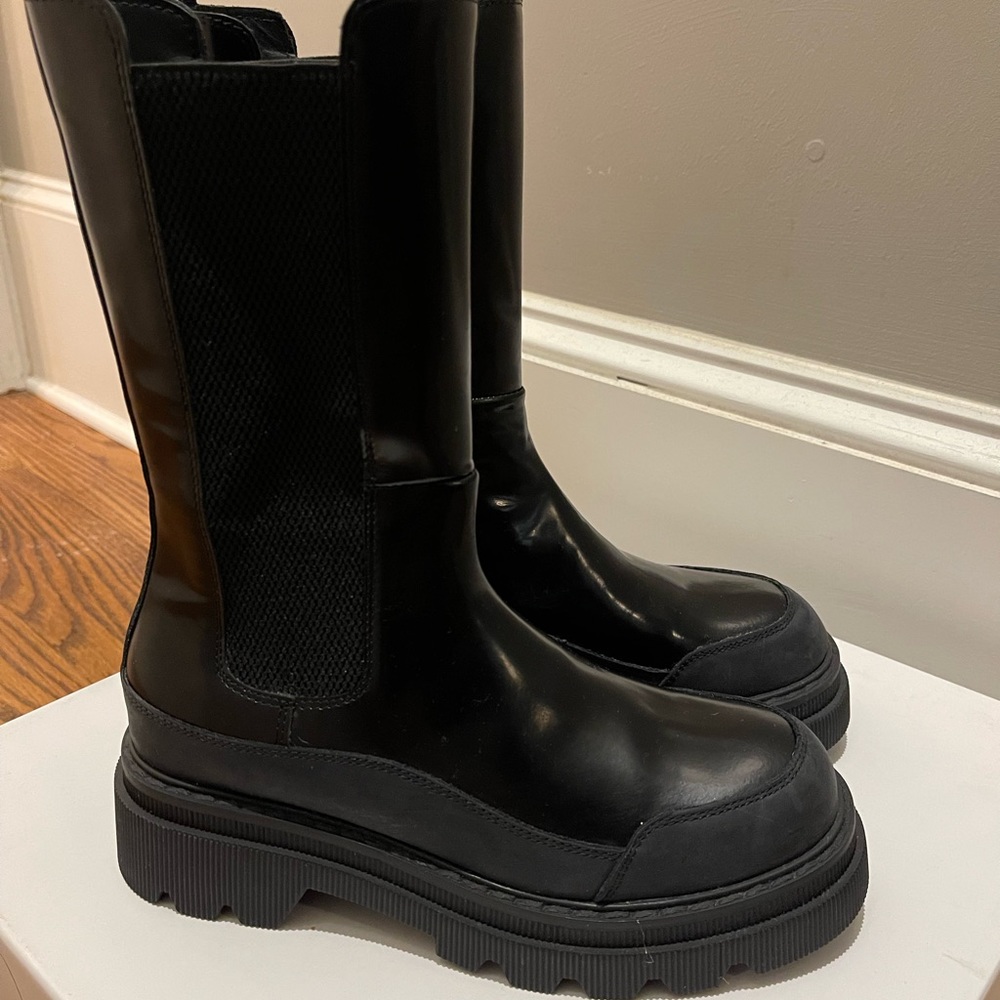 Voile Blanche Melba waxed leather boots